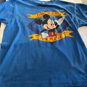 Vintage sherrys best New York Disney Blue Mickey Mouse Short Sleeve Tee Disney